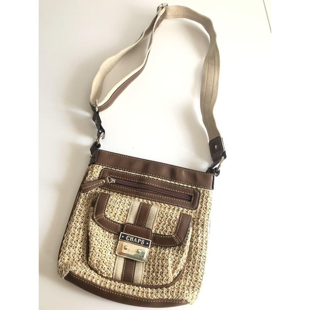 Chaps ‎ Vintage woven material crossbody purse